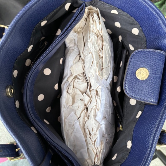 NWT Anne Klein Royal Blue Tote Bag - Picture 3 of 8